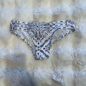 Modeling wardrobe bottoms Paisley Print Bikini Bottoms